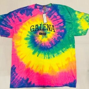 NWT women’s south athletics size XL Galena Illinois tie-dye shirt